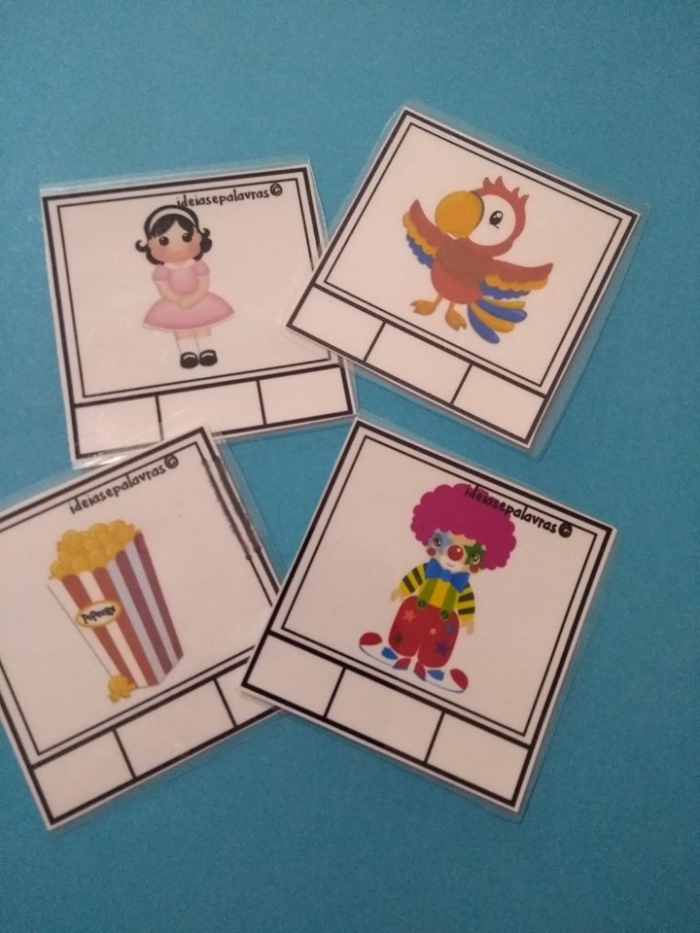 Pacote com 3 Jogos Pedagógicos |  Silabando - Complexas Nh, Ch, Lh - Pareamento 2  para Alfabetização e Letramento - Imagem 3