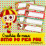 Crachás de Mesa Sitio do pica pau| Crachás de Mesa Educação Infantil Educação Infantil