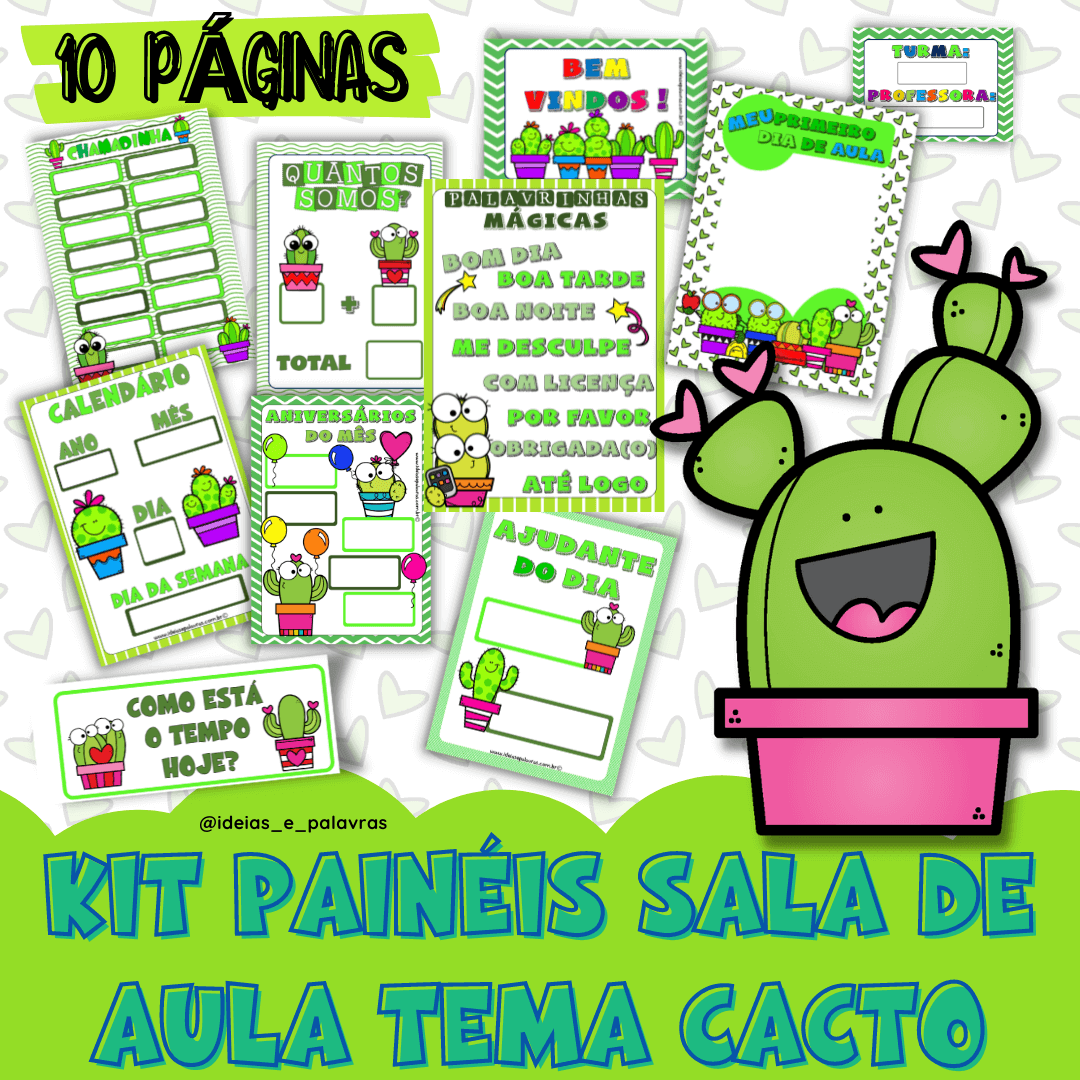 Painéis para Decoração de Sala de Aula Tema Cactos na Educação Infantil | Atividades de Alfabetização , Jogos Pedagógicos, Apostilas , Pôsteres para Educação Infantil Painéis para Decoração de Sala de Aula Tema Cactos na Educação Infantil | Atividades de Alfabetização , Jogos Pedagógicos, Apostilas , Pôsteres para Educação Infantil