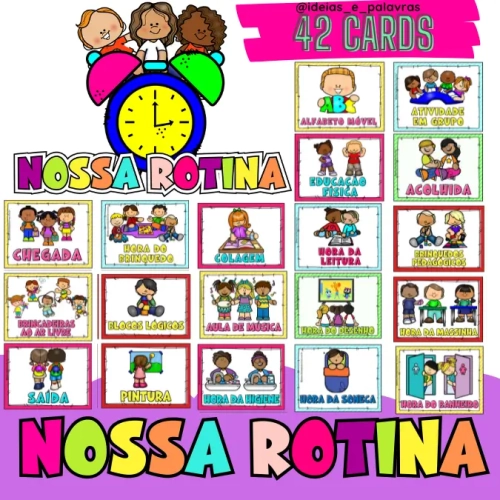 rotina escolar para imprimir