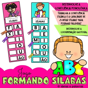 Jogo formando sílabas
