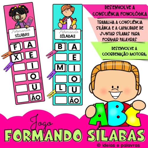 Jogo formando sílabas