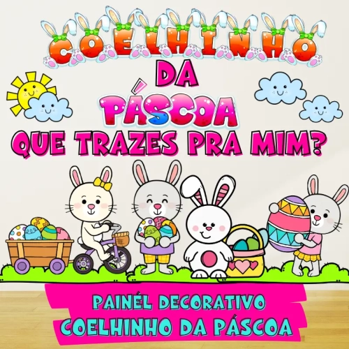 Painel Decorativo Coelhinho da Páscoa
