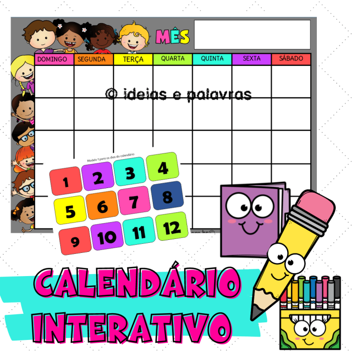 Calendário Interativo para Sala de Aula | Educação Infantil e Ensino Fundamental - Imagem 3