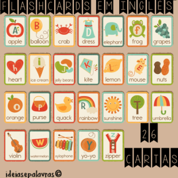 Flash cards em Inglês | Alfabetização na Educação Infantil