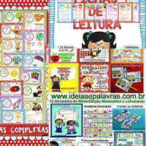 Pacotão 51 Fichas de Leitura + 12 Jogos Pedagógico Matemática e Português
