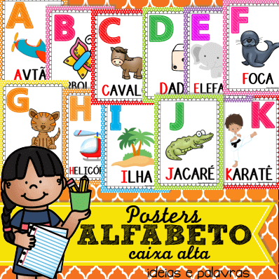 26 PÔSTERES ALFABETO