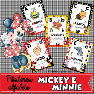 posteres alfabeto mickey e minnie ideiaepalavras.com.br